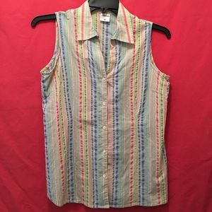 Motherhood Maternity striped sleeveless top